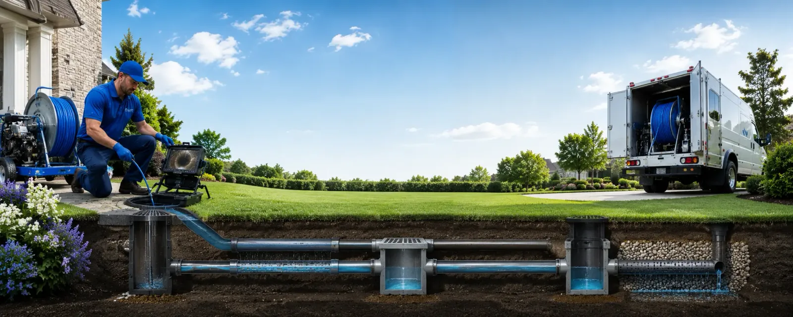 Outdoor drain cleaning information for White Earth, MN